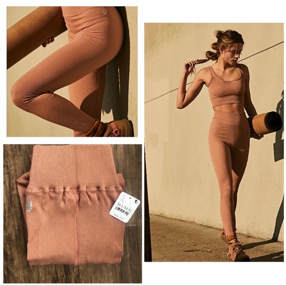 Free People Pants - 🔥Free People Happiness Runs High Rise Leggings  NWT